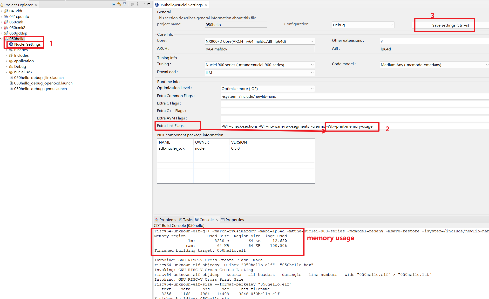 Show Memory Usage